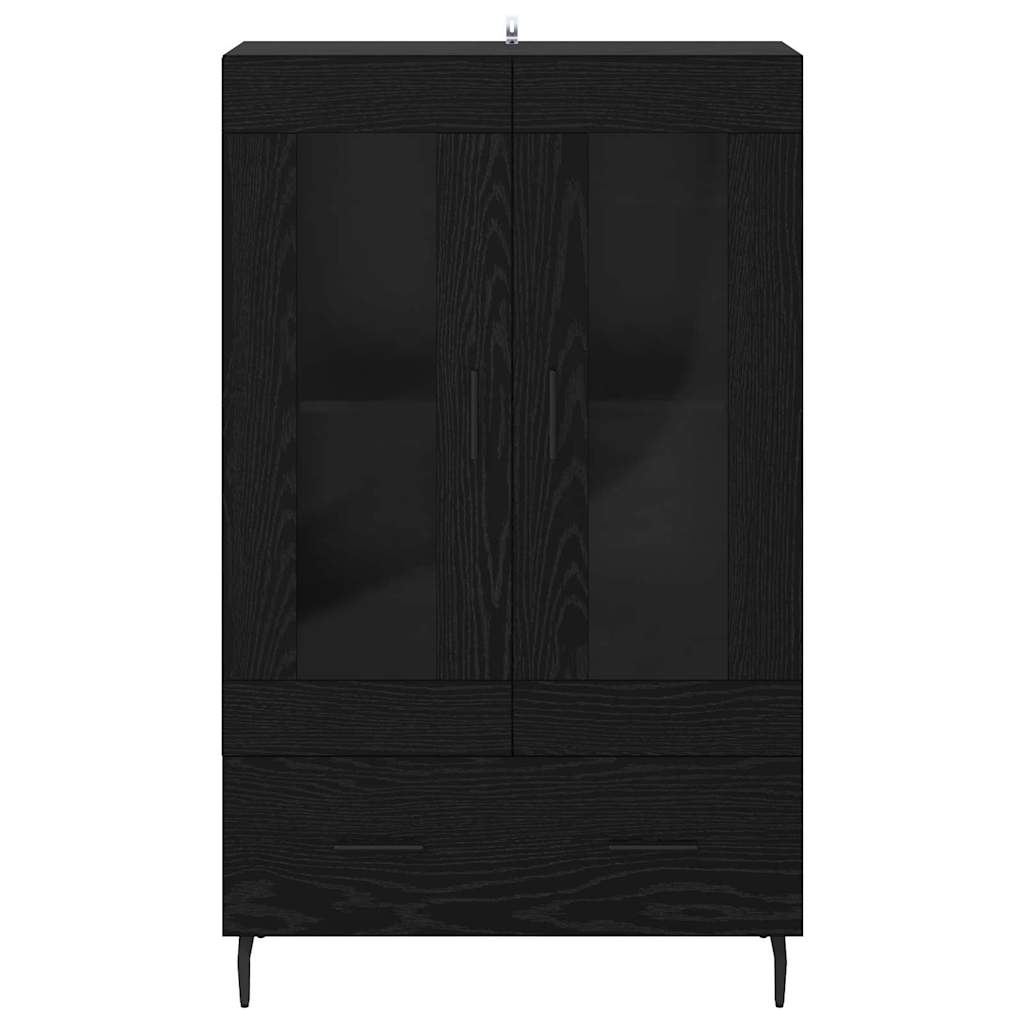 Highboard Crni hrast 69,5 x 31 x 115 cm Konstruirano drvo
