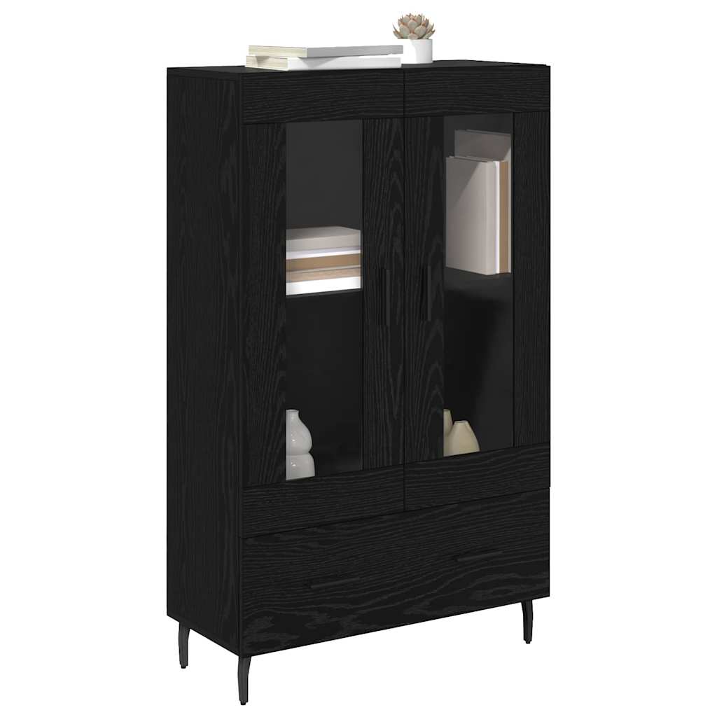Highboard Crni hrast 69,5 x 31 x 115 cm Konstruirano drvo