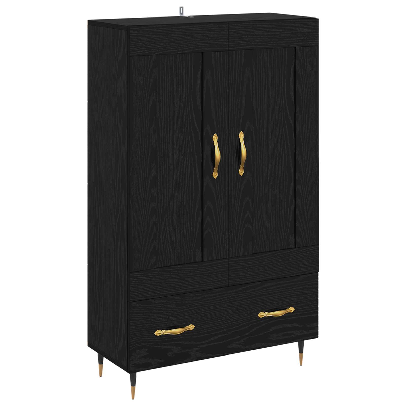 Highboard Crni hrast 69,5 x 31 x 115 cm Konstruirano drvo