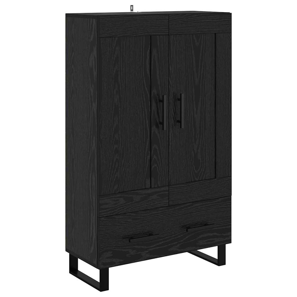 Highboard Crni hrast 69,5 x 31 x 115 cm Konstruirano drvo