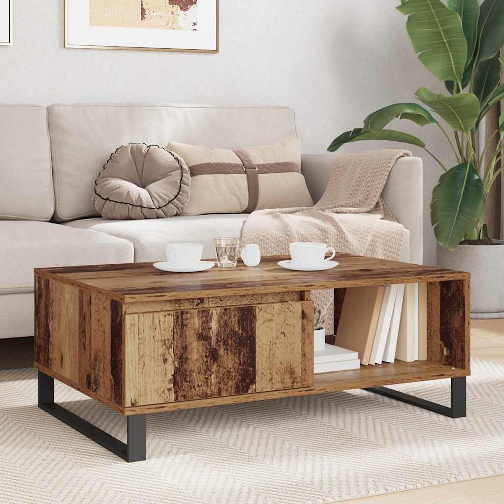 Kava Stol Staro drvo 90 x 60 x 35 cm Konstruirano drvo