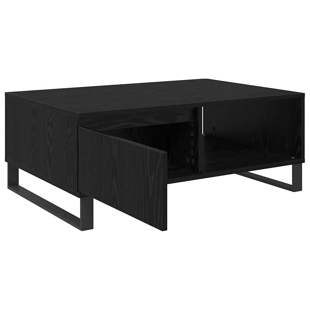 Kava Stol Crni hrast 90 x 60 x 35 cm Konstruirano drvo