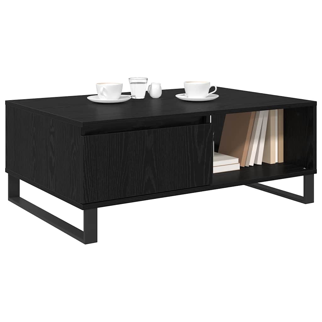 Kava Stol Crni hrast 90 x 60 x 35 cm Konstruirano drvo