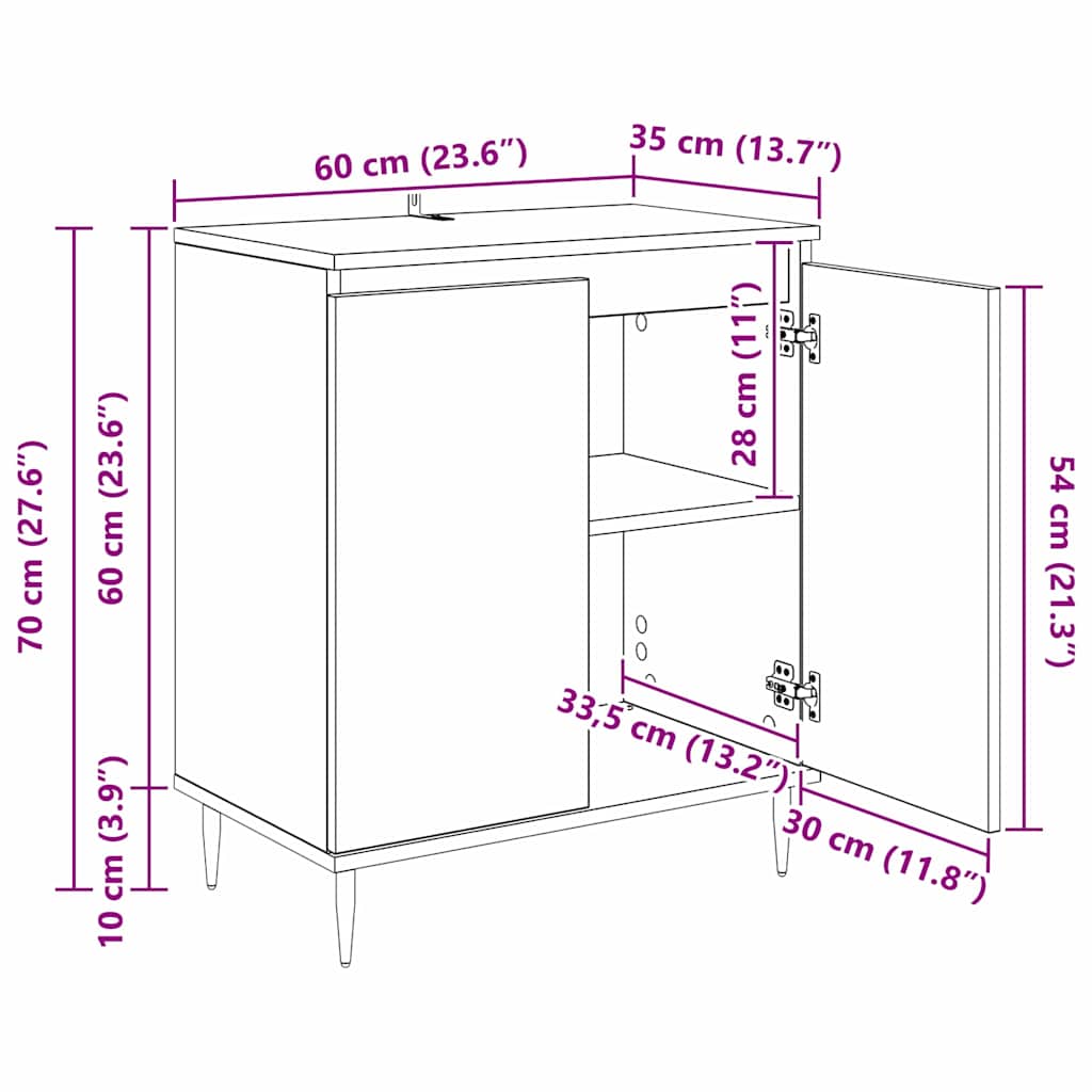 Kreveta Staro drvo 60 x 35 x 70 cm Konstruirano drvo