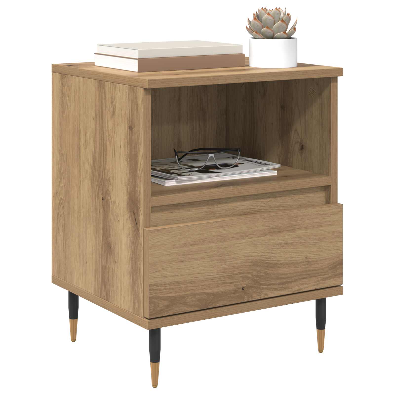 Noćni ormar s ladicama 2 pcs Umjetnički hrast 40 x 35 x 50 cm