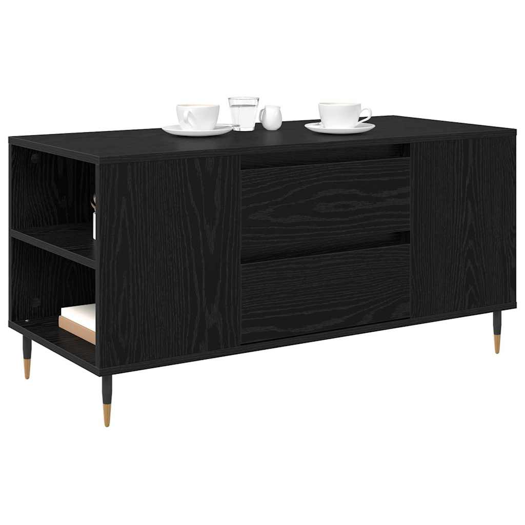 Kava Stol Crni hrast 102 x 44,5 x 50 cm Konstruirano drvo