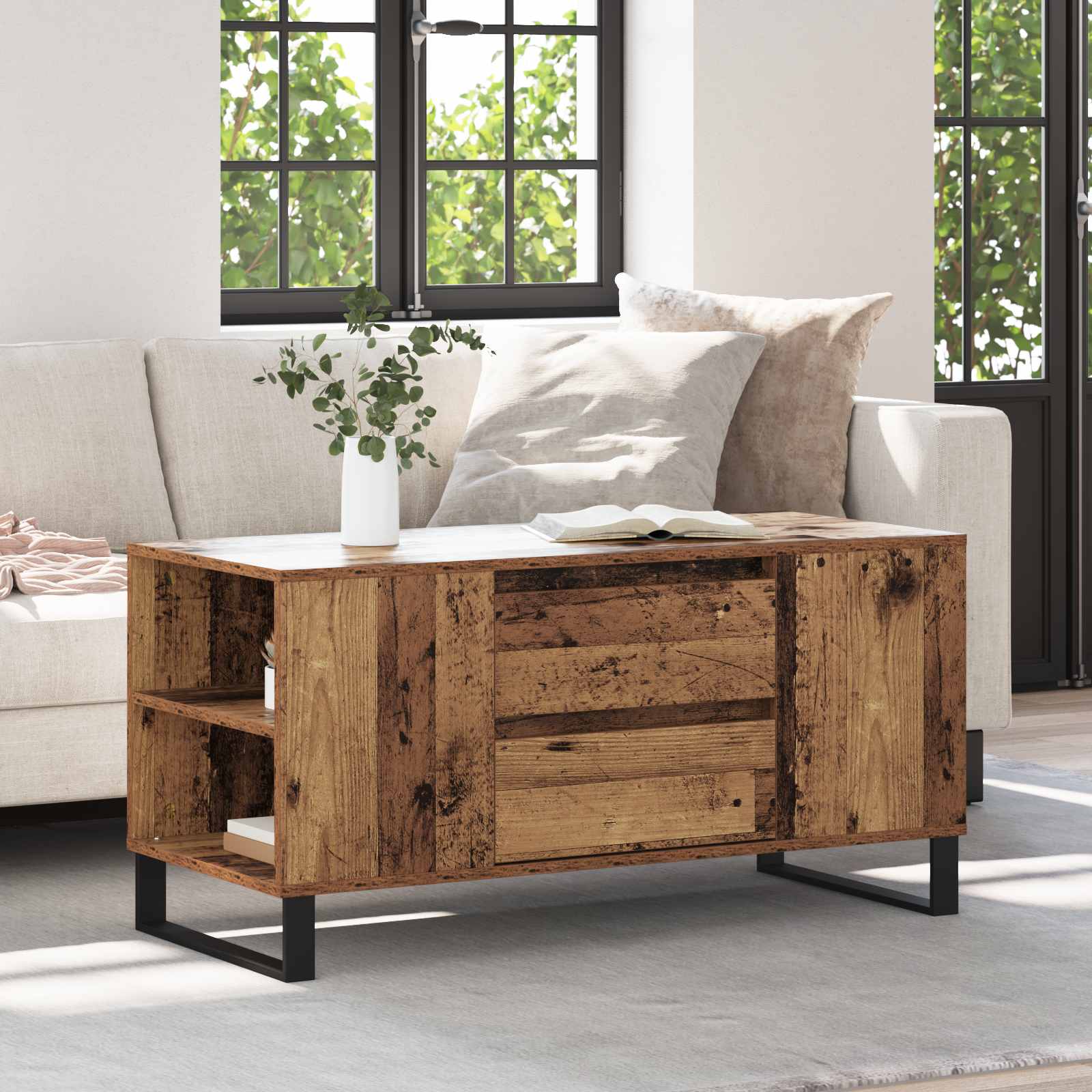 Kava Stol Staro drvo 102 x 44,5 x 50 cm Konstruirano drvo