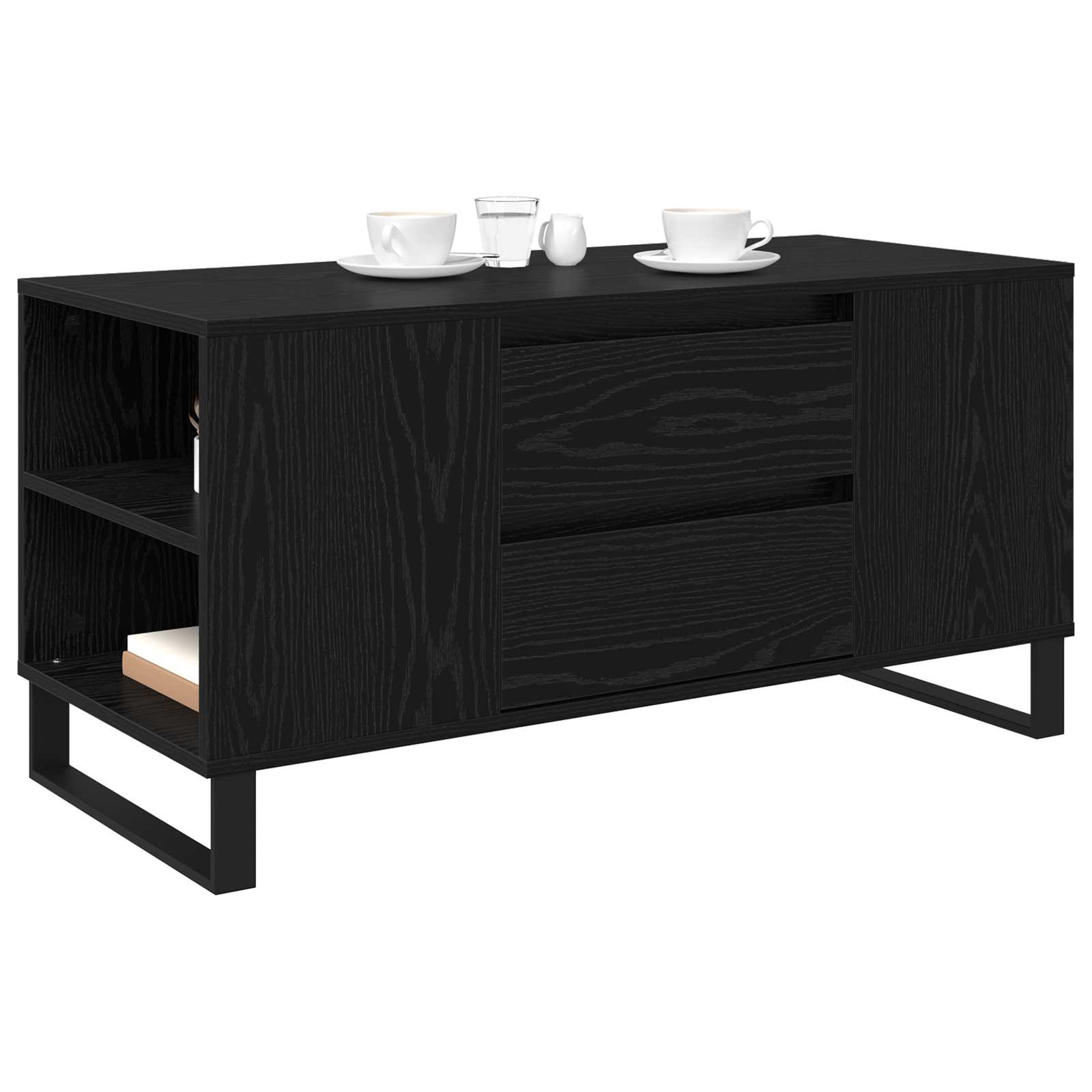 Kava Stol Crni hrast 102 x 44,5 x 50 cm Konstruirano drvo