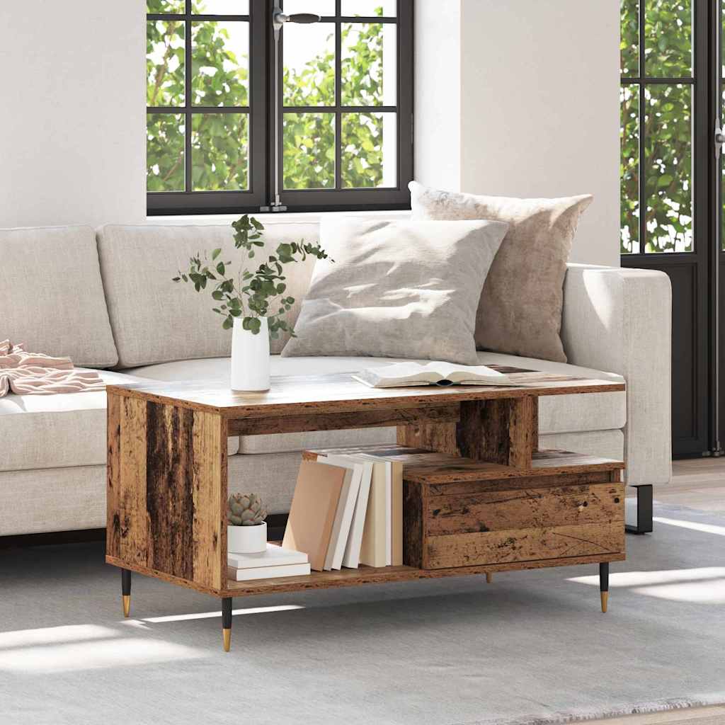 Kava Stol Staro drvo 90 x 49 x 45 cm Konstruirano drvo