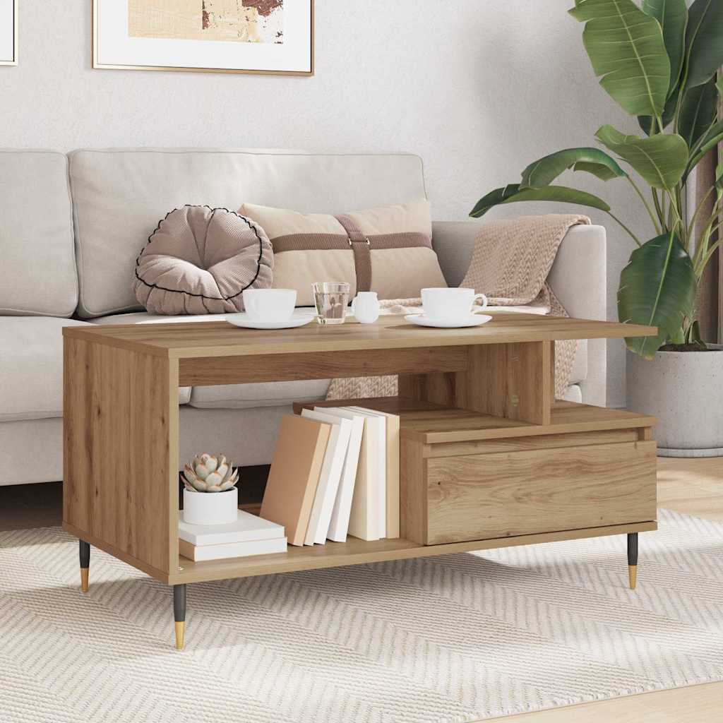 Kava Stol Umjetnički hrast 90 x 49 x 45 cm Konstruirano drvo