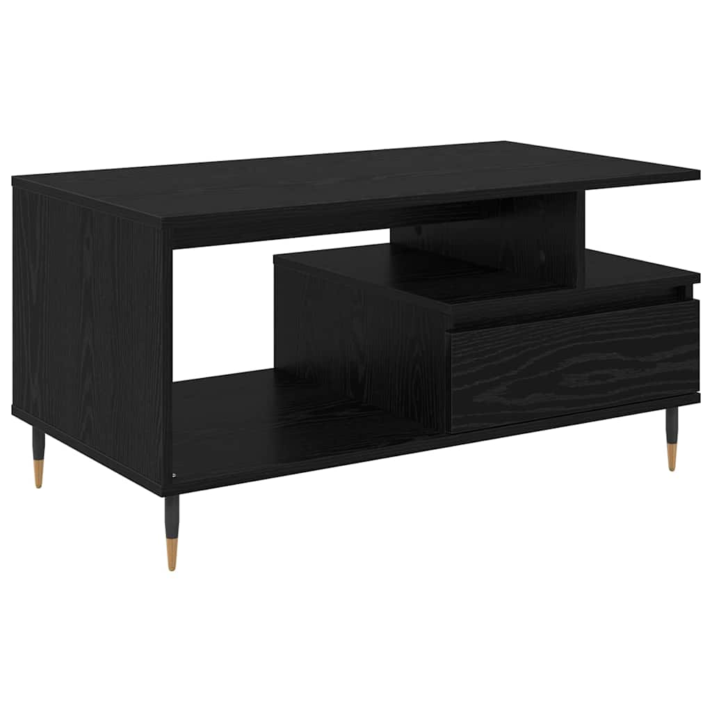 Kava Stol Crni hrast 90 x 49 x 45 cm Konstruirano drvo