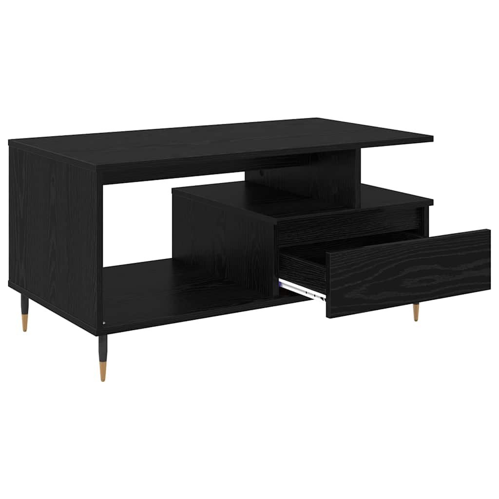 Kava Stol Crni hrast 90 x 49 x 45 cm Konstruirano drvo