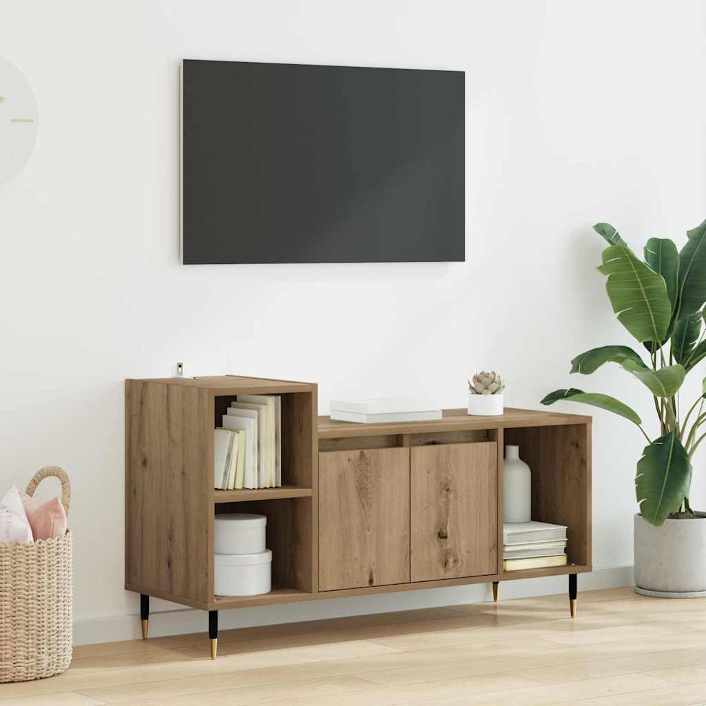 TV ormar Umjetnički hrast 100 x 35 x 55 cm Konstruirano drvo