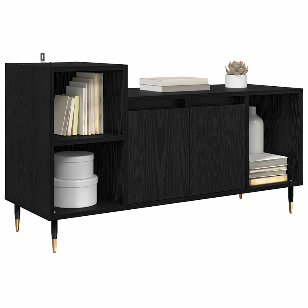 TV ormar Crni hrast 100 x 35 x 55 cm Konstruirano drvo