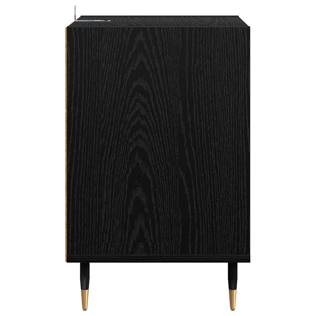 TV ormar Crni hrast 100 x 35 x 55 cm Konstruirano drvo