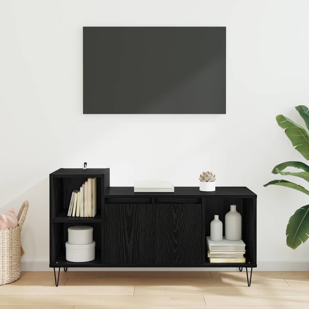 TV ormar Crni hrast 100 x 35 x 55 cm Konstruirano drvo