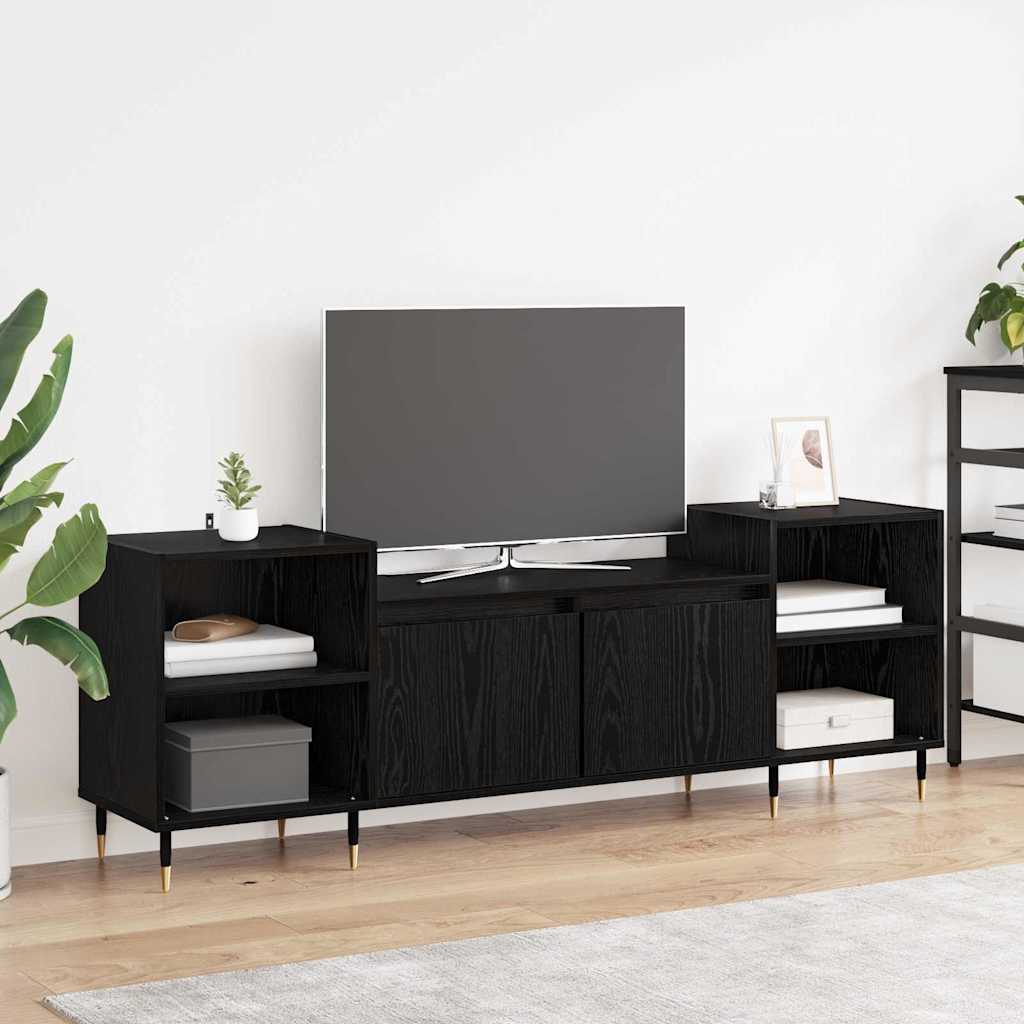 TV ormar Crni hrast 160 x 35 x 55 cm Konstruirano drvo