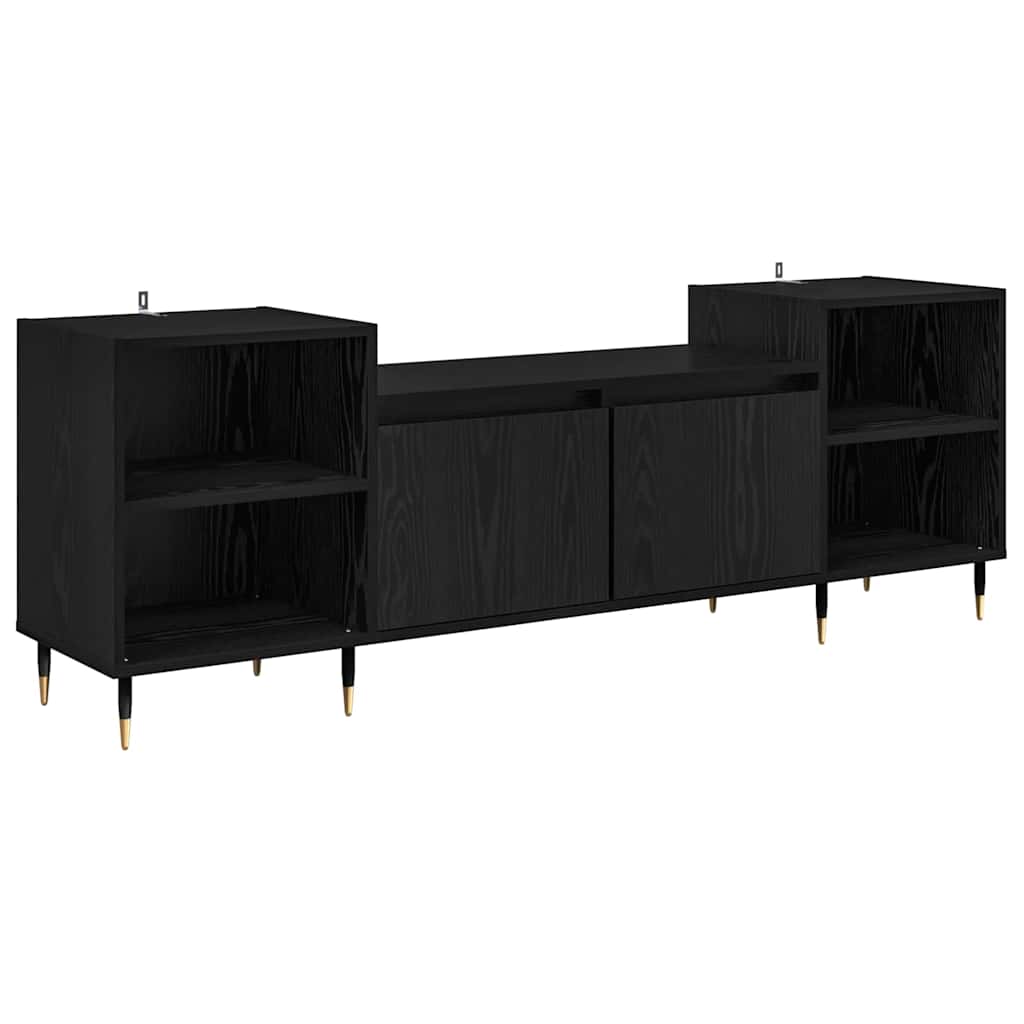 TV ormar Crni hrast 160 x 35 x 55 cm Konstruirano drvo