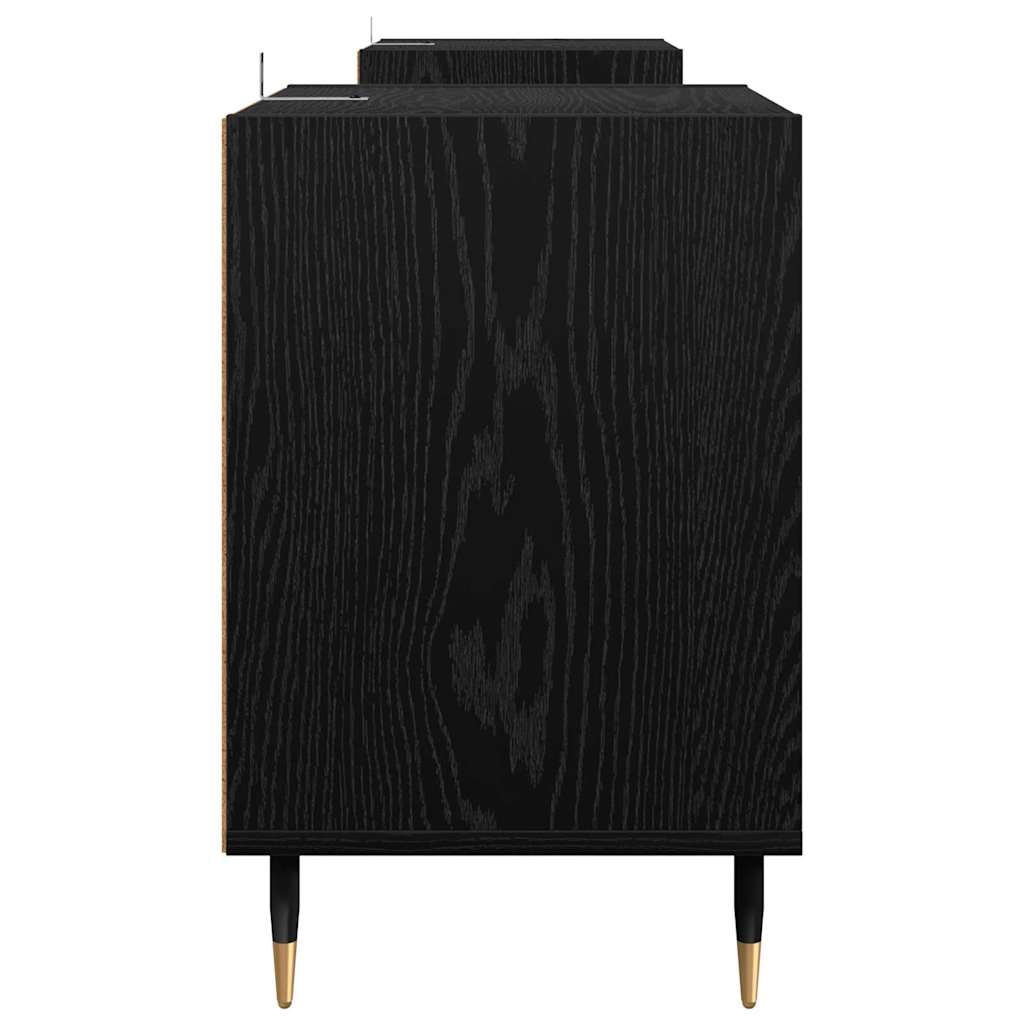 TV ormar Crni hrast 160 x 35 x 55 cm Konstruirano drvo