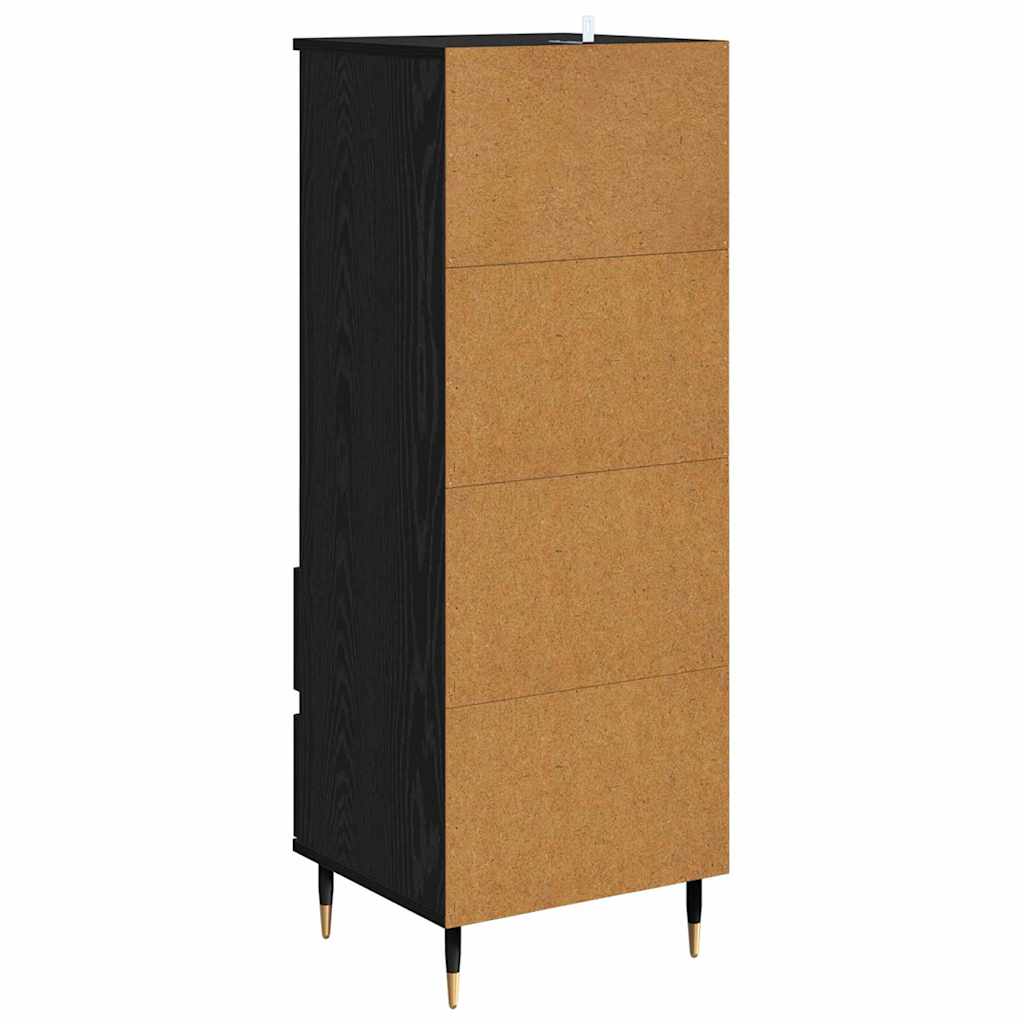 Highboard Crni hrast 40 x 36 x 110 cm Konstruirano drvo