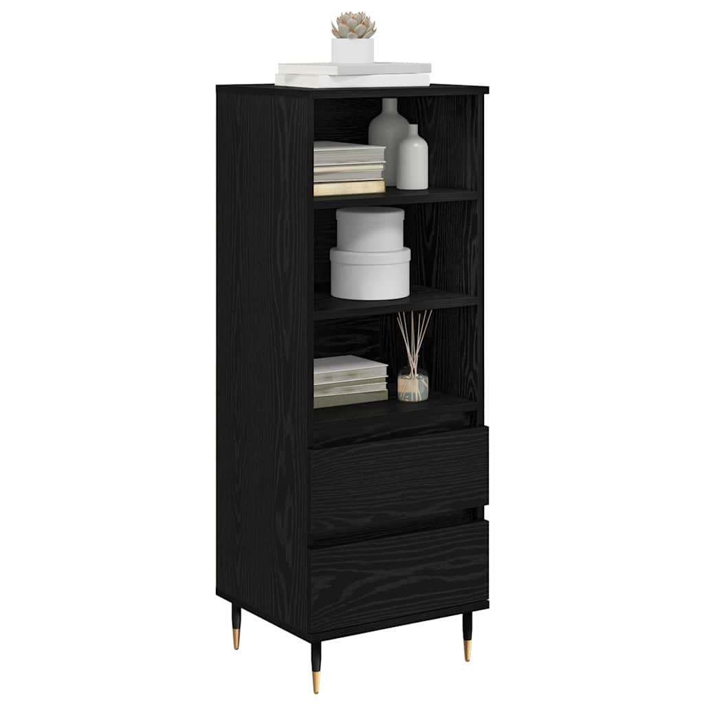 Highboard Crni hrast 40 x 36 x 110 cm Konstruirano drvo