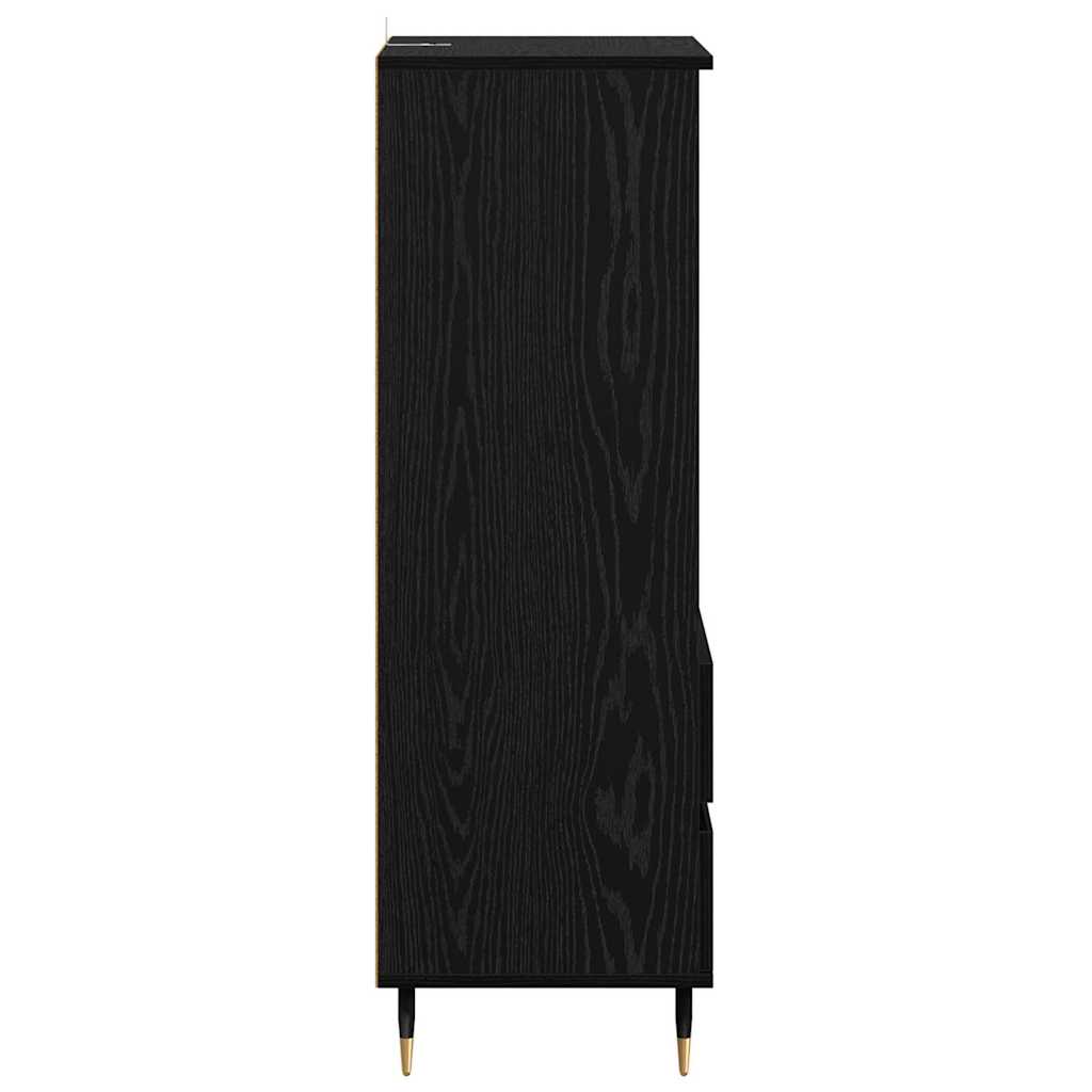 Highboard Crni hrast 40 x 36 x 110 cm Konstruirano drvo