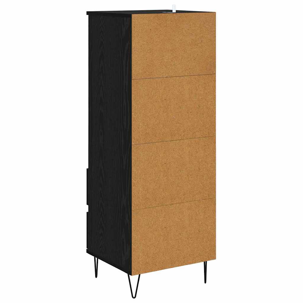 Highboard Crni hrast 40 x 36 x 110 cm Konstruirano drvo
