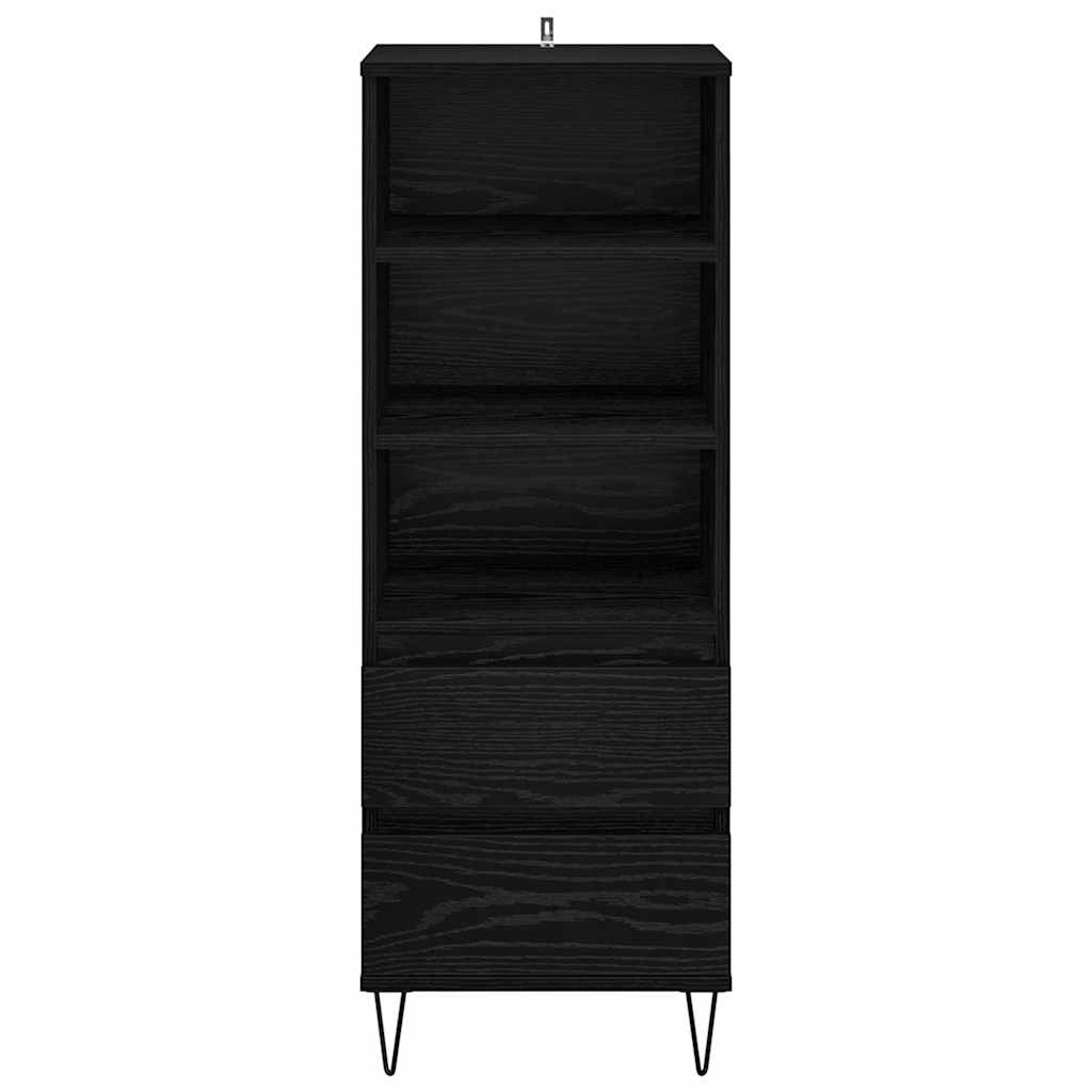 Highboard Crni hrast 40 x 36 x 110 cm Konstruirano drvo