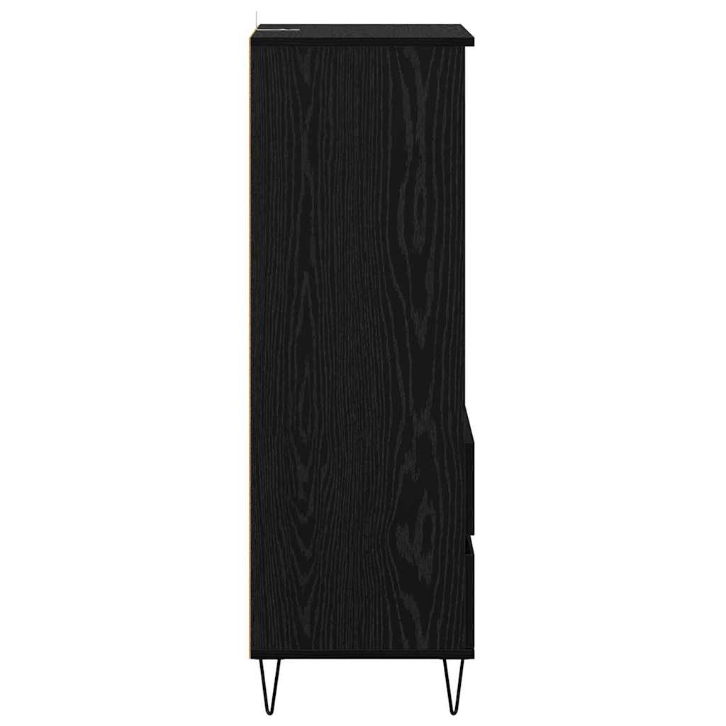 Highboard Crni hrast 40 x 36 x 110 cm Konstruirano drvo