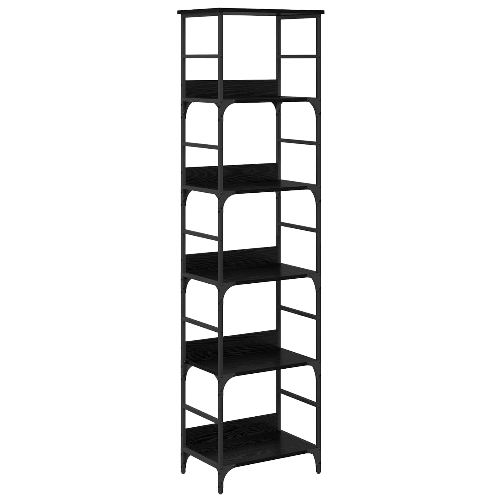 Polica Crni hrast 50 x 33 x 188,5 cm Konstruirano drvo