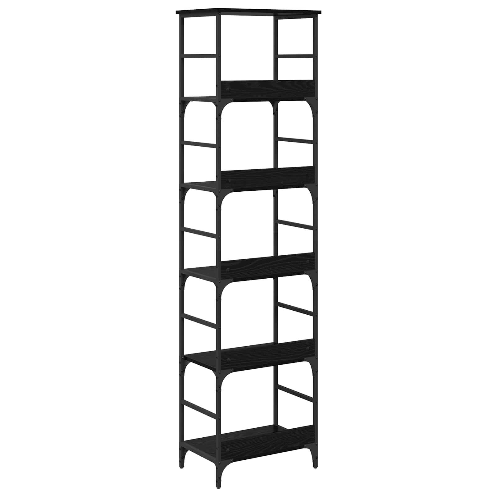 Polica Crni hrast 50 x 33 x 188,5 cm Konstruirano drvo