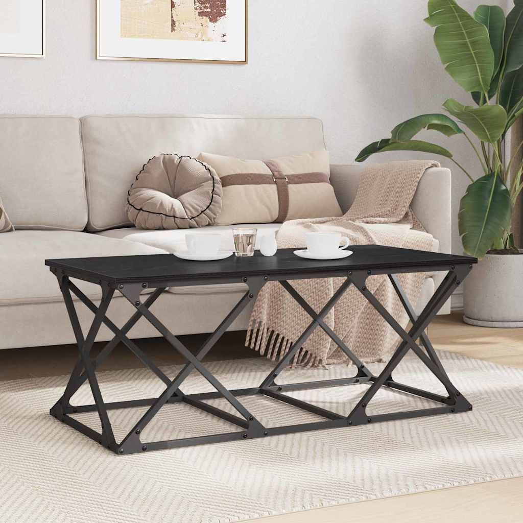 Kava Stol Crni hrast 100 x 49 x 40 cm Konstruirano drvo