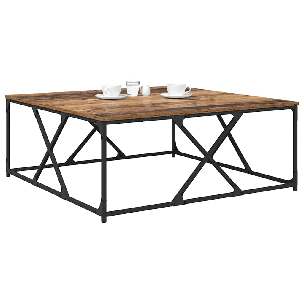 Kava Stol Staro drvo 100 x 100 x 40 cm Konstruirano drvo