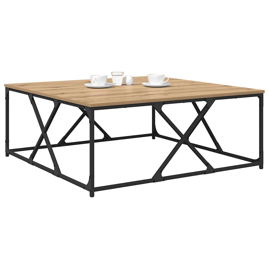 Kava Stol Umjetnički hrast 100 x 100 x 40 cm Konstruirano drvo