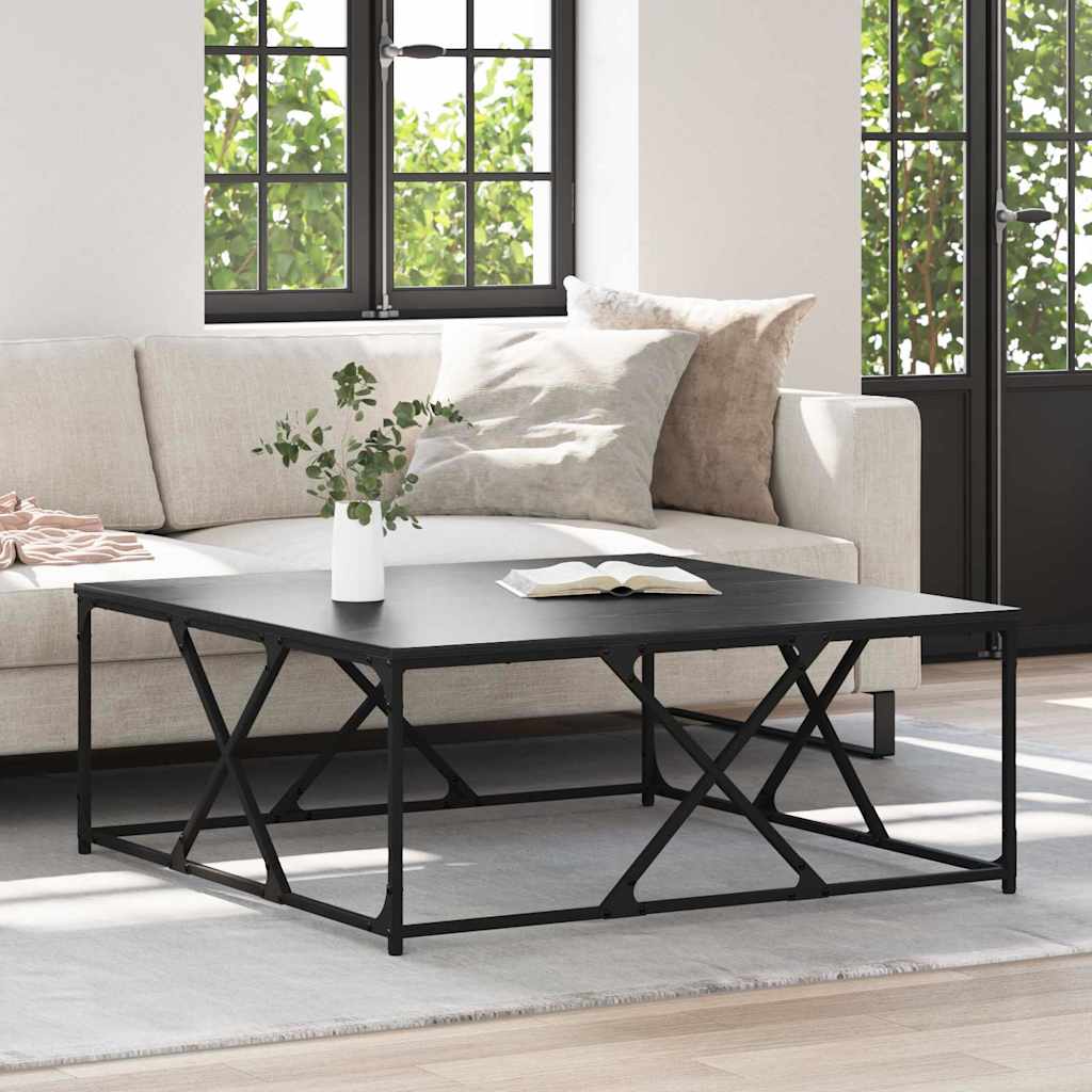 Kava Stol Crni hrast 100 x 100 x 40 cm Konstruirano drvo