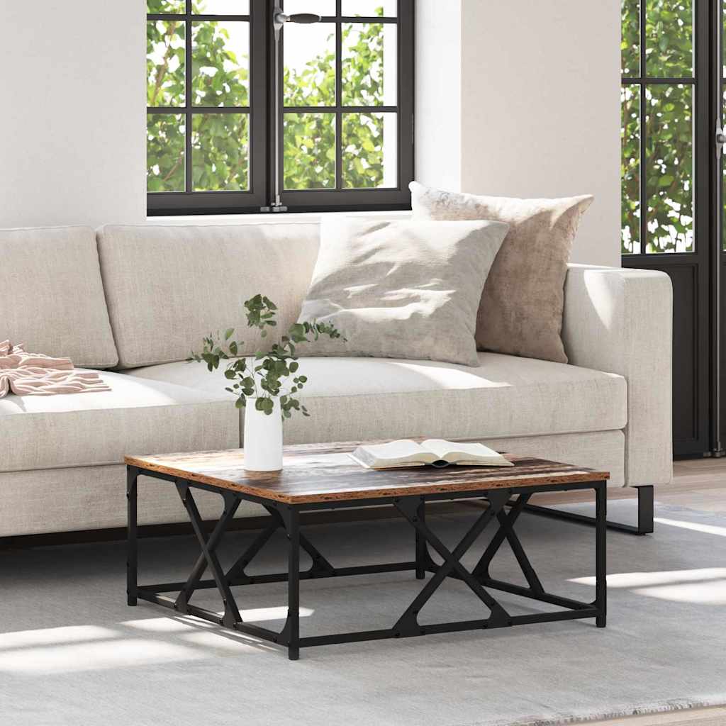Kava Stol Staro drvo 70 x 70 x 30 cm Konstruirano drvo