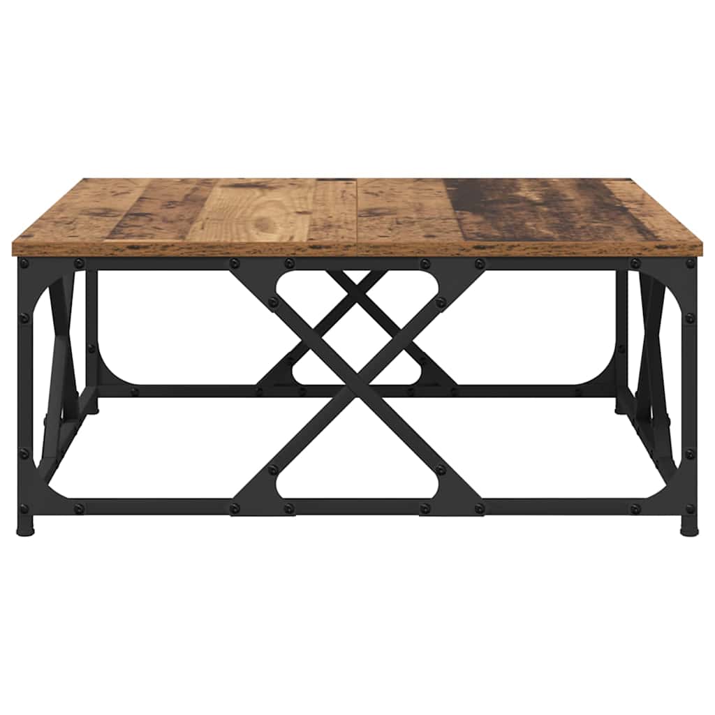Kava Stol Staro drvo 70 x 70 x 30 cm Konstruirano drvo