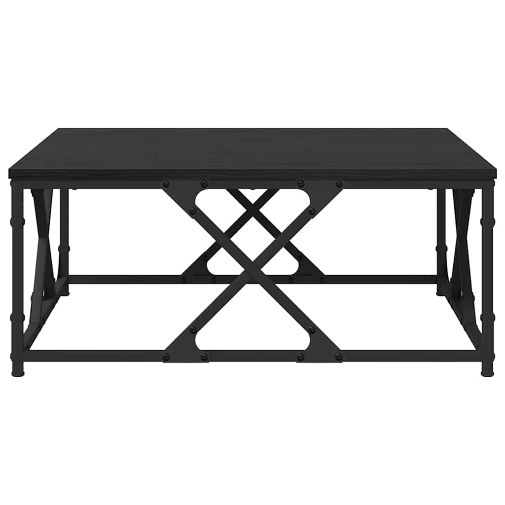 Kava Stol Crni hrast 70 x 70 x 30 cm Konstruirano drvo