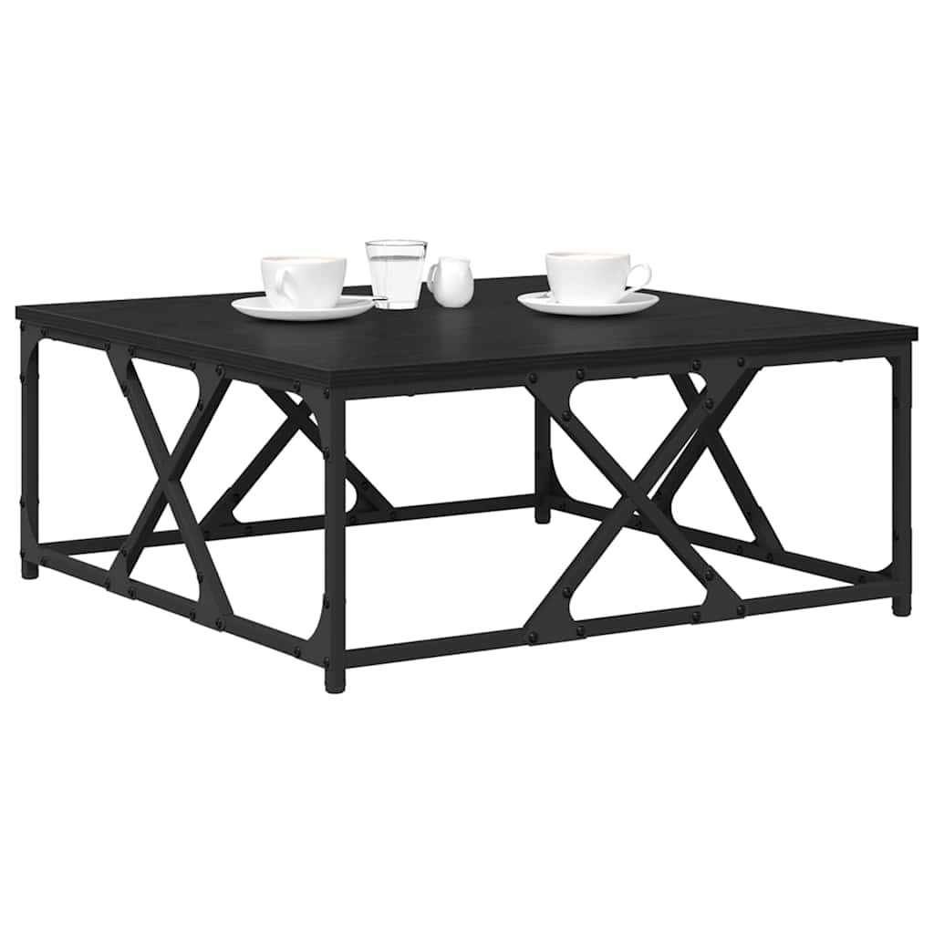 Kava Stol Crni hrast 70 x 70 x 30 cm Konstruirano drvo