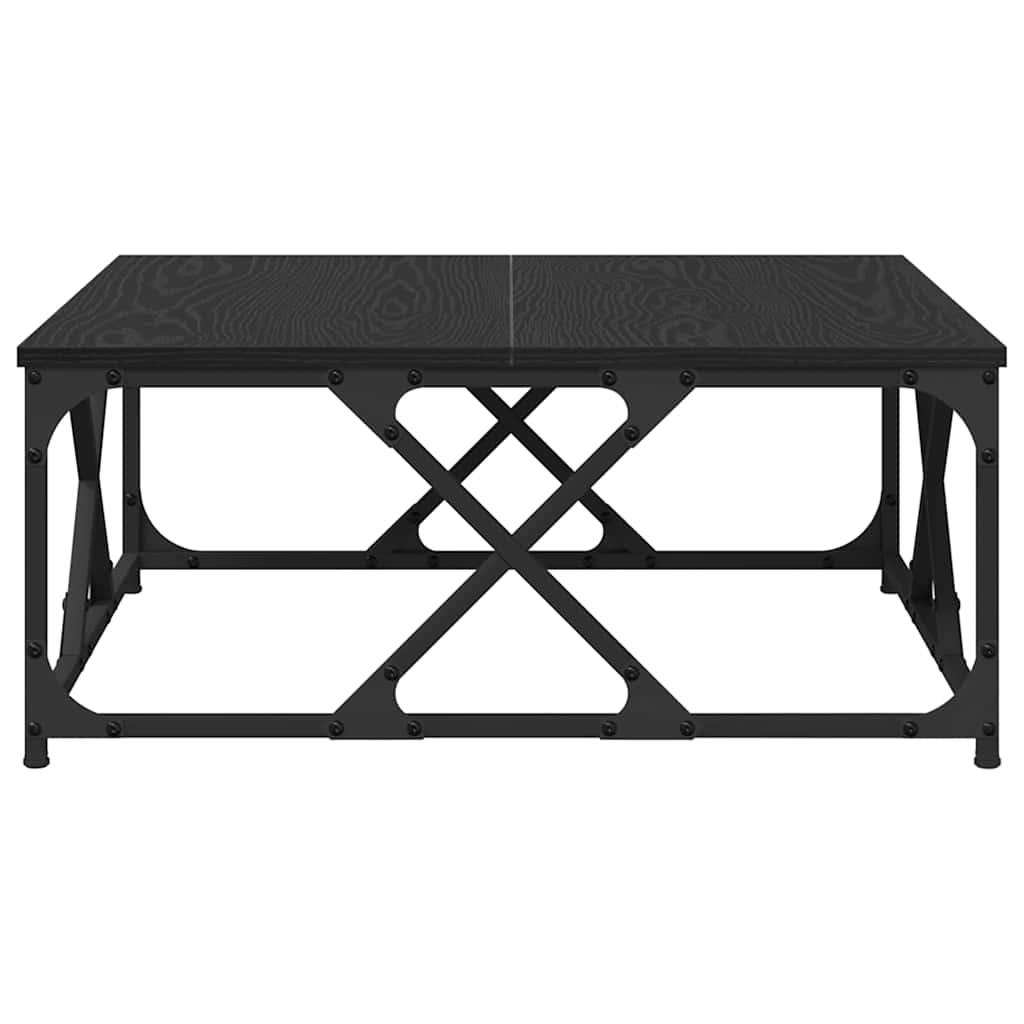 Kava Stol Crni hrast 70 x 70 x 30 cm Konstruirano drvo