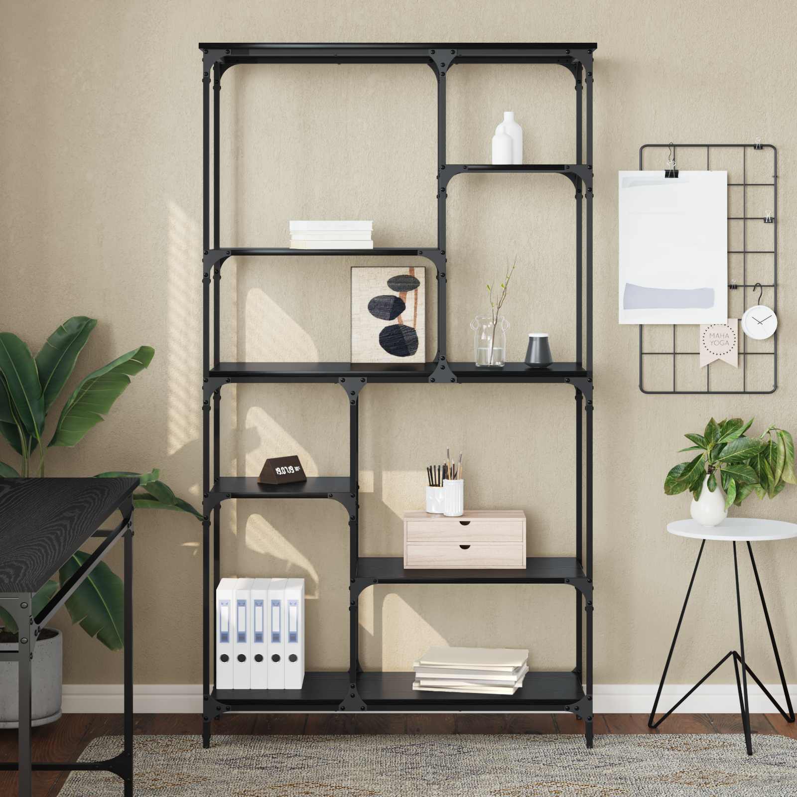 Polica Crni hrast 99 x 35,5 x 176 cm Konstruirano drvo