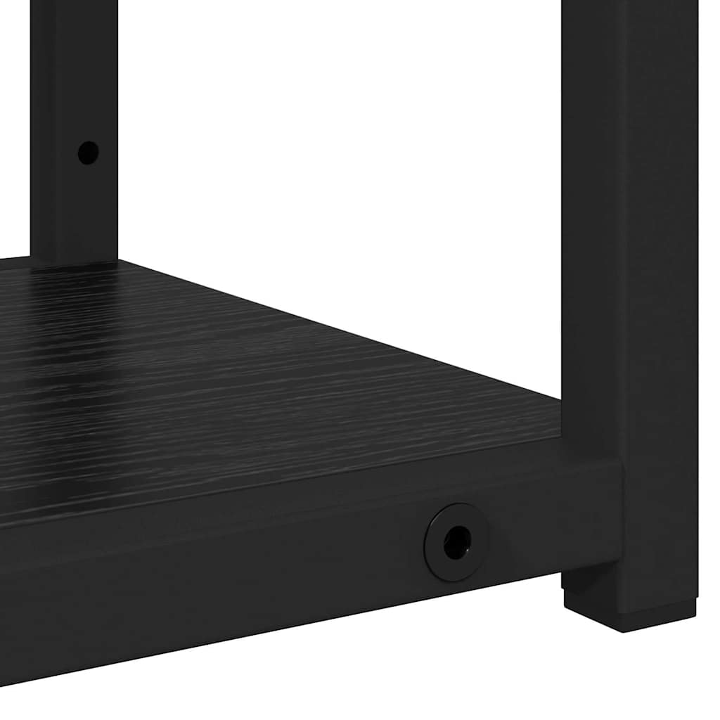 Polica na zidu Crni hrast 60 x 21 x 78,5 cm Konstruirano drvo