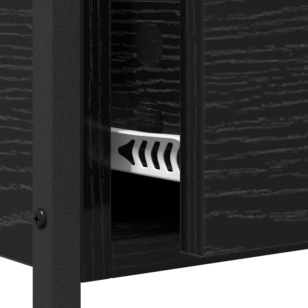 Konzolna stolica s ladicama Crni hrast 100 x 39 x 78,5 cm