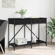 Konzolna stolica s ladicama Crni hrast 100 x 39 x 78,5 cm