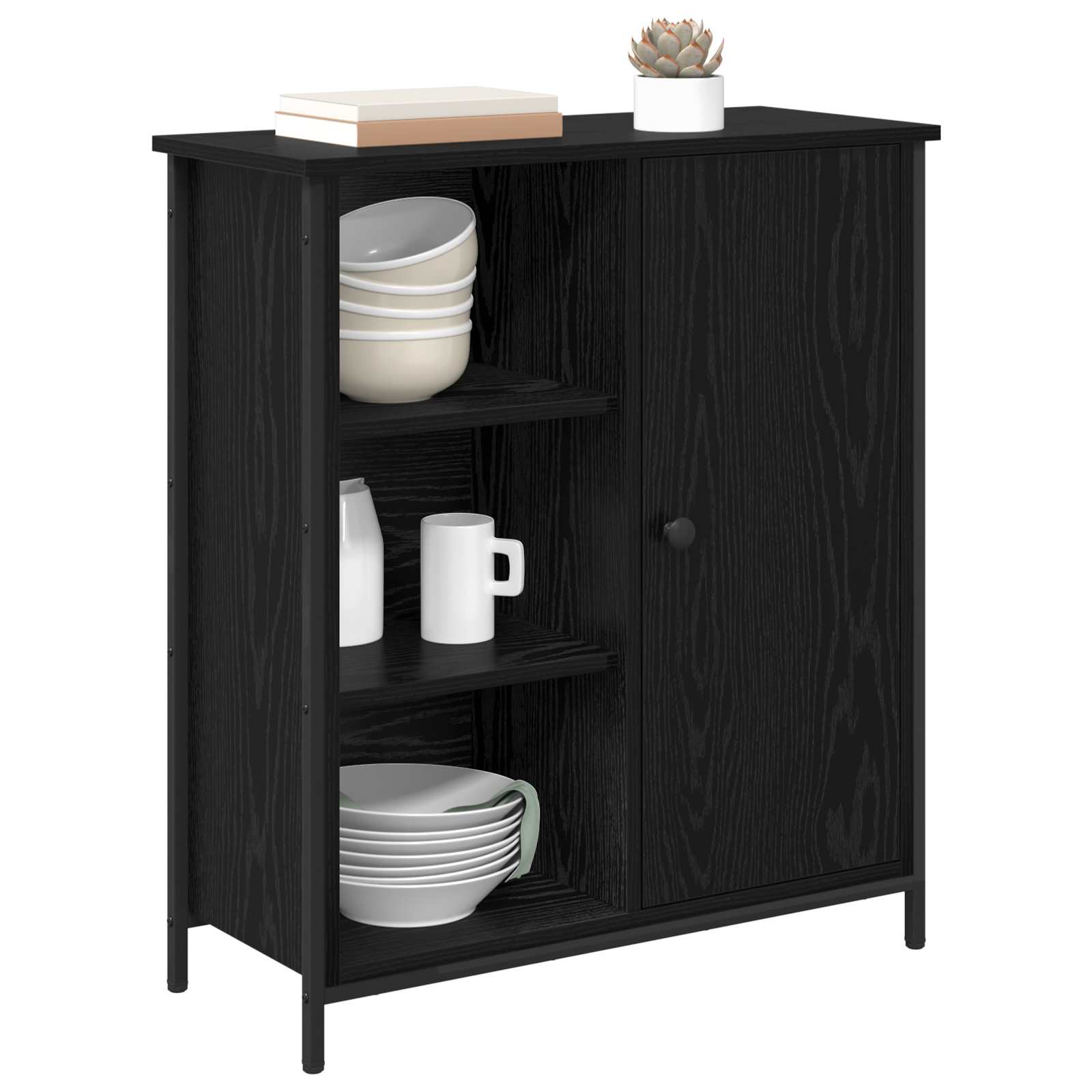 Kreveta Crni hrast 70 x 30 x 80 cm Konstruirano drvo