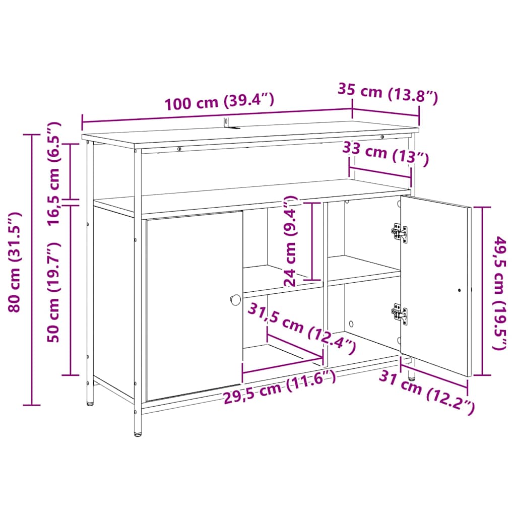 Kreveta Staro drvo 100 x 35 x 80 cm Konstruirano drvo