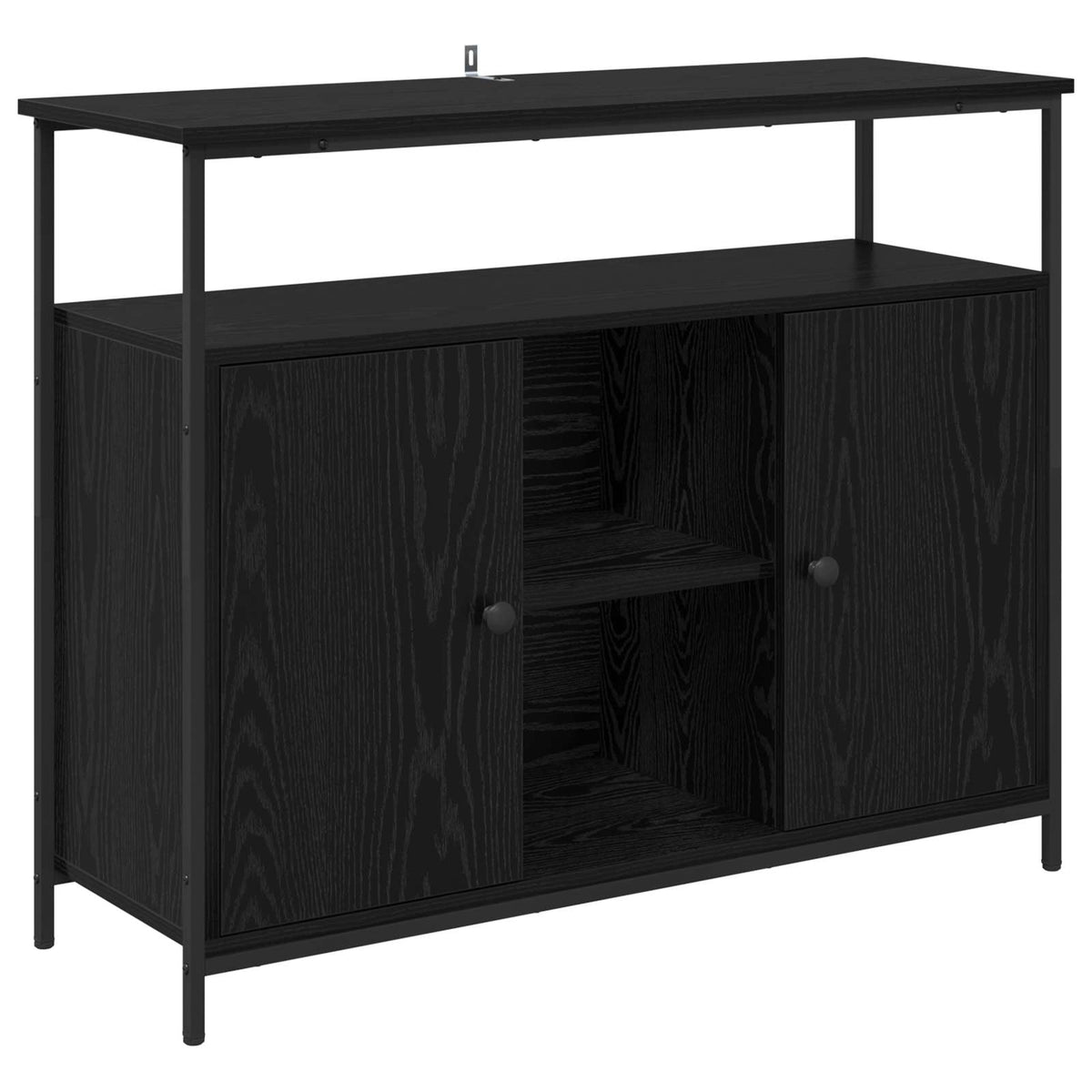 Kreveta Crni hrast 100 x 35 x 80 cm Konstruirano drvo