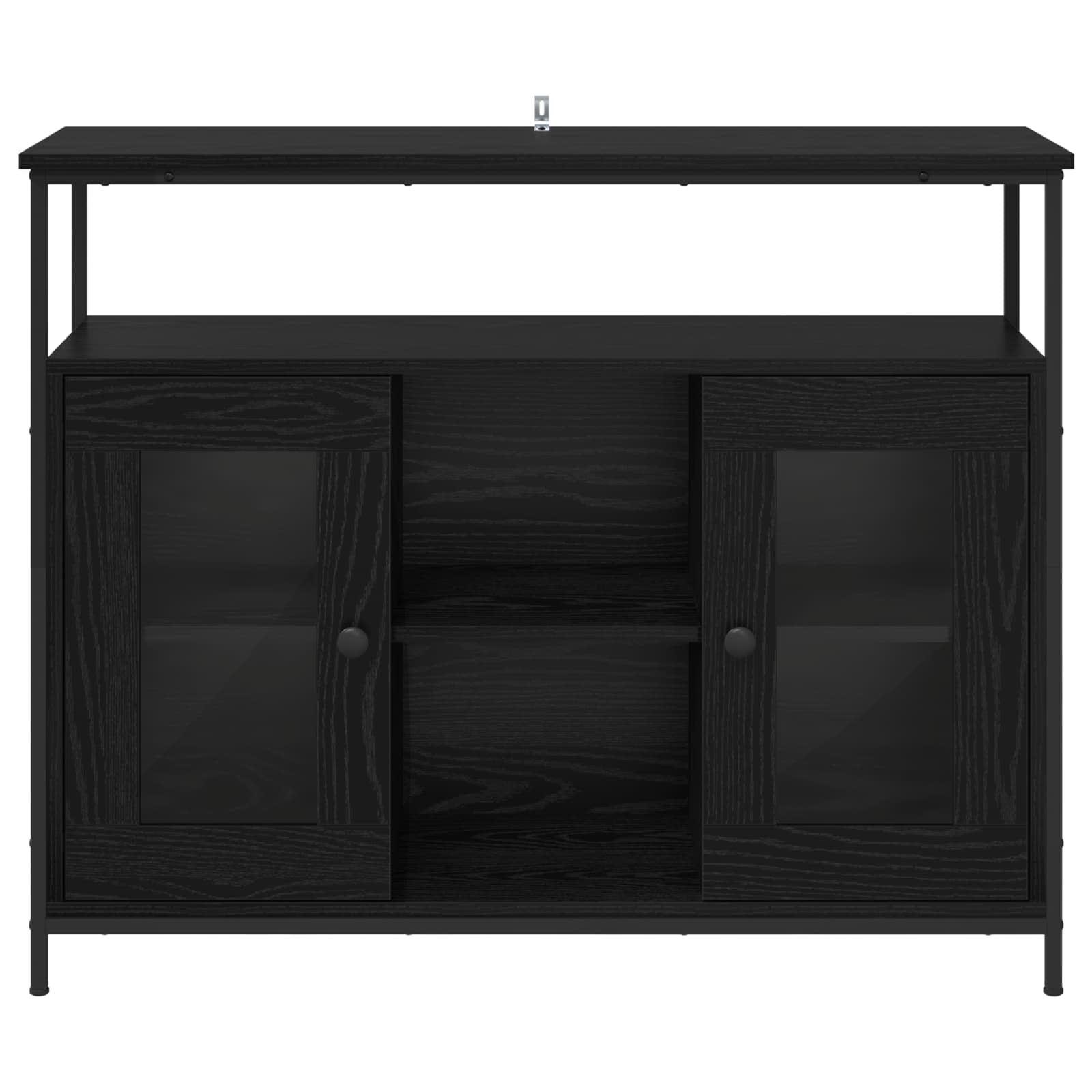 Kreveta Crni hrast 100 x 35 x 80 cm Konstruirano drvo