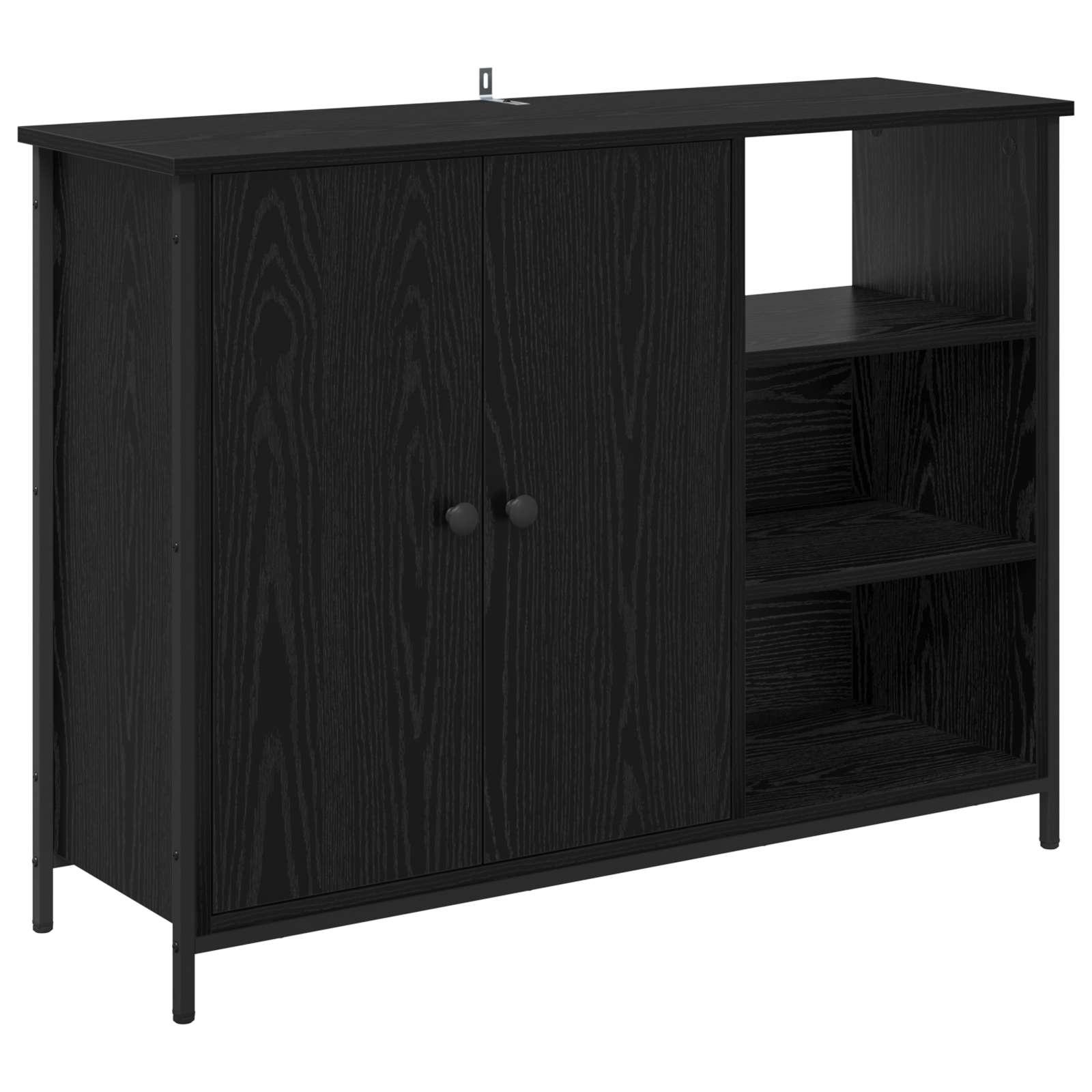 Kreveta Crni hrast 100 x 33 x 75 cm Konstruirano drvo
