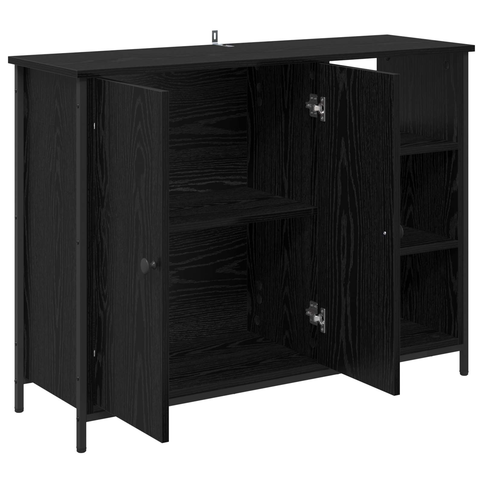 Kreveta Crni hrast 100 x 33 x 75 cm Konstruirano drvo